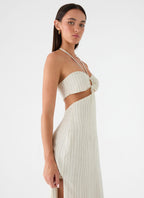Laid Bare Maxi Dress - Desert Stripe