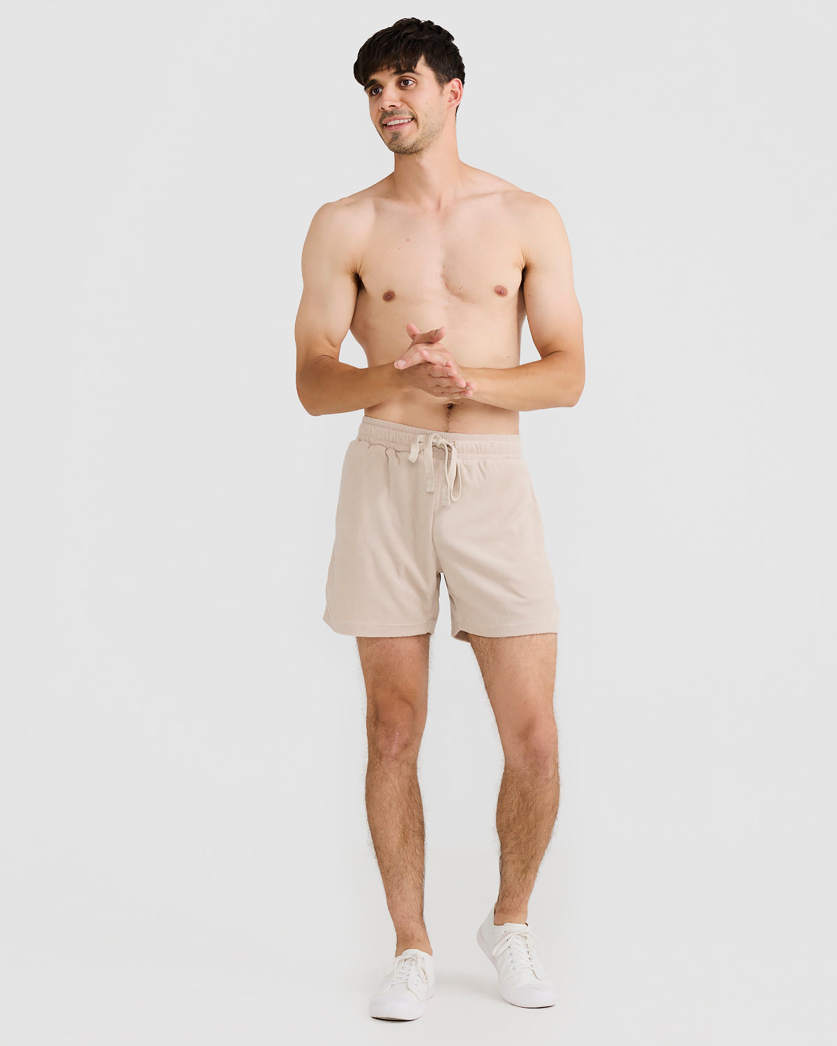 Men's Cotton Shorts with Elastic Waistband