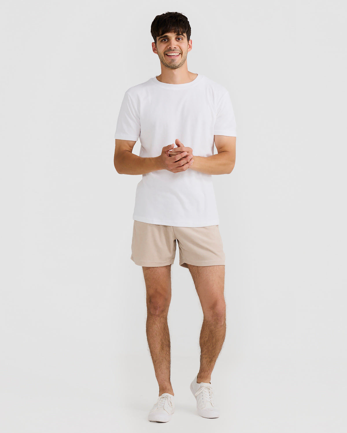 Men's Cotton Shorts with Elastic Waistband