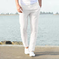 Men's Straight Leg Pants with Adjustable Waist
