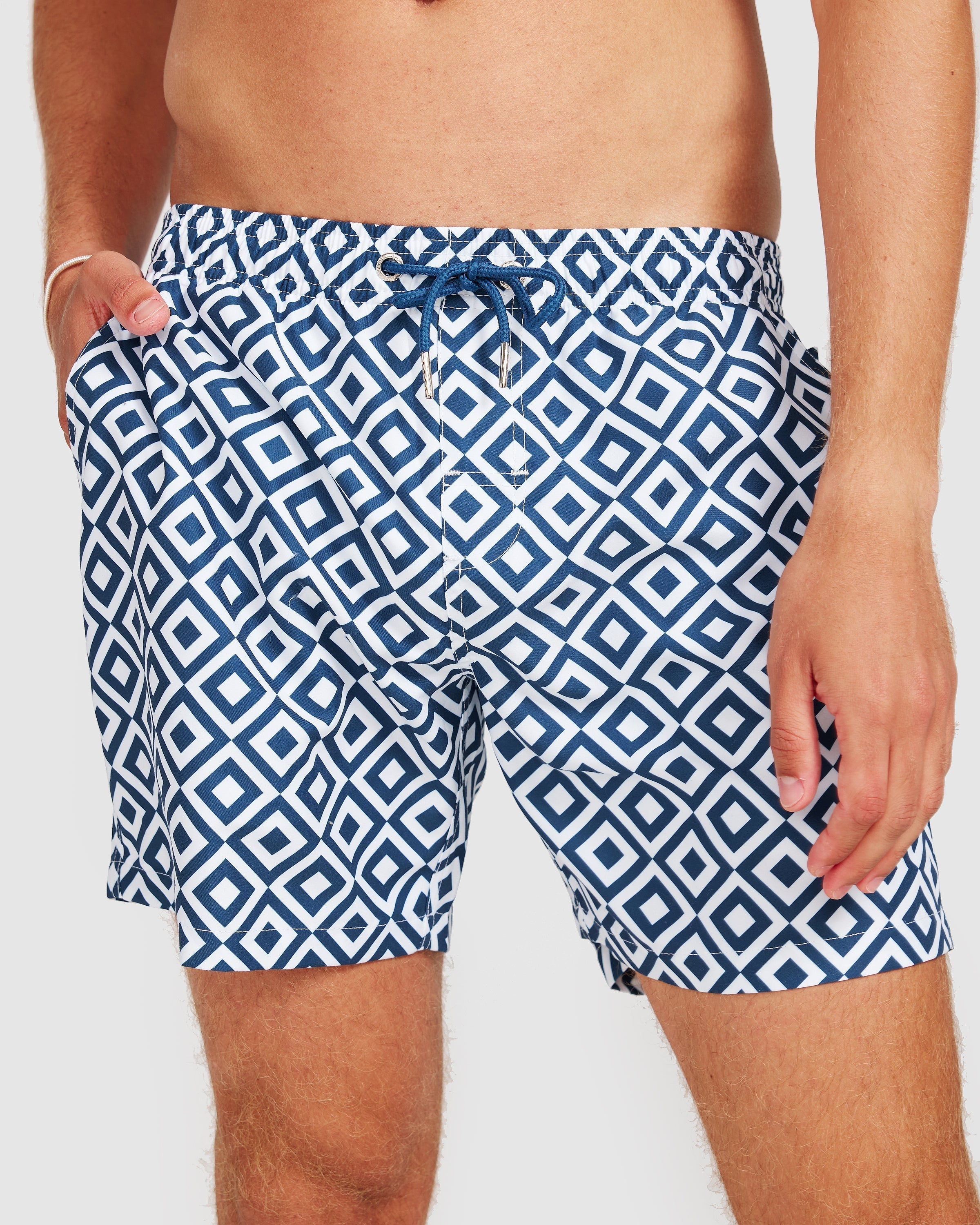 Men's Swim Trunks with Quick-Drying Fabric – Slim Fit Design