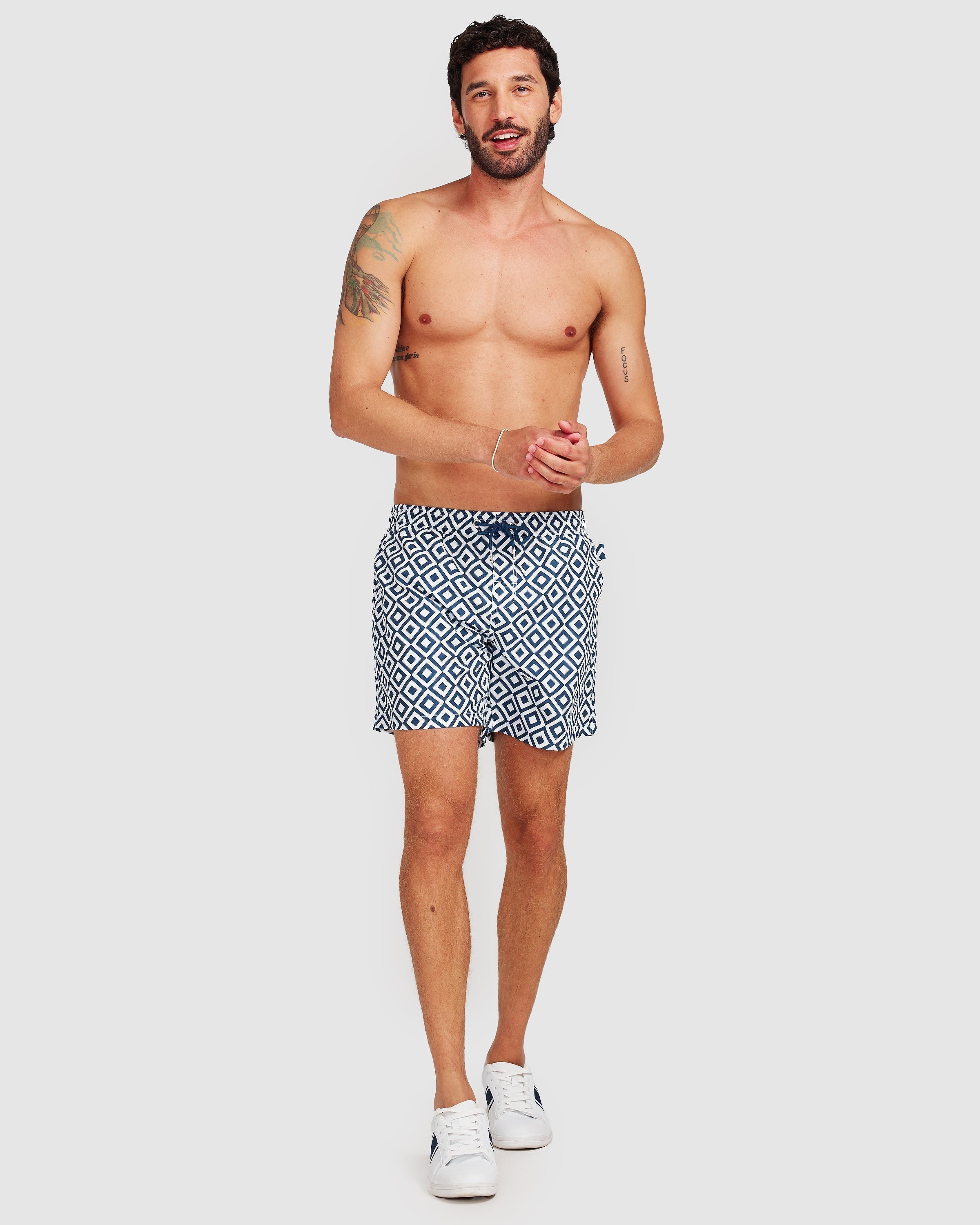 Men's Swim Trunks with Quick-Drying Fabric – Slim Fit Design
