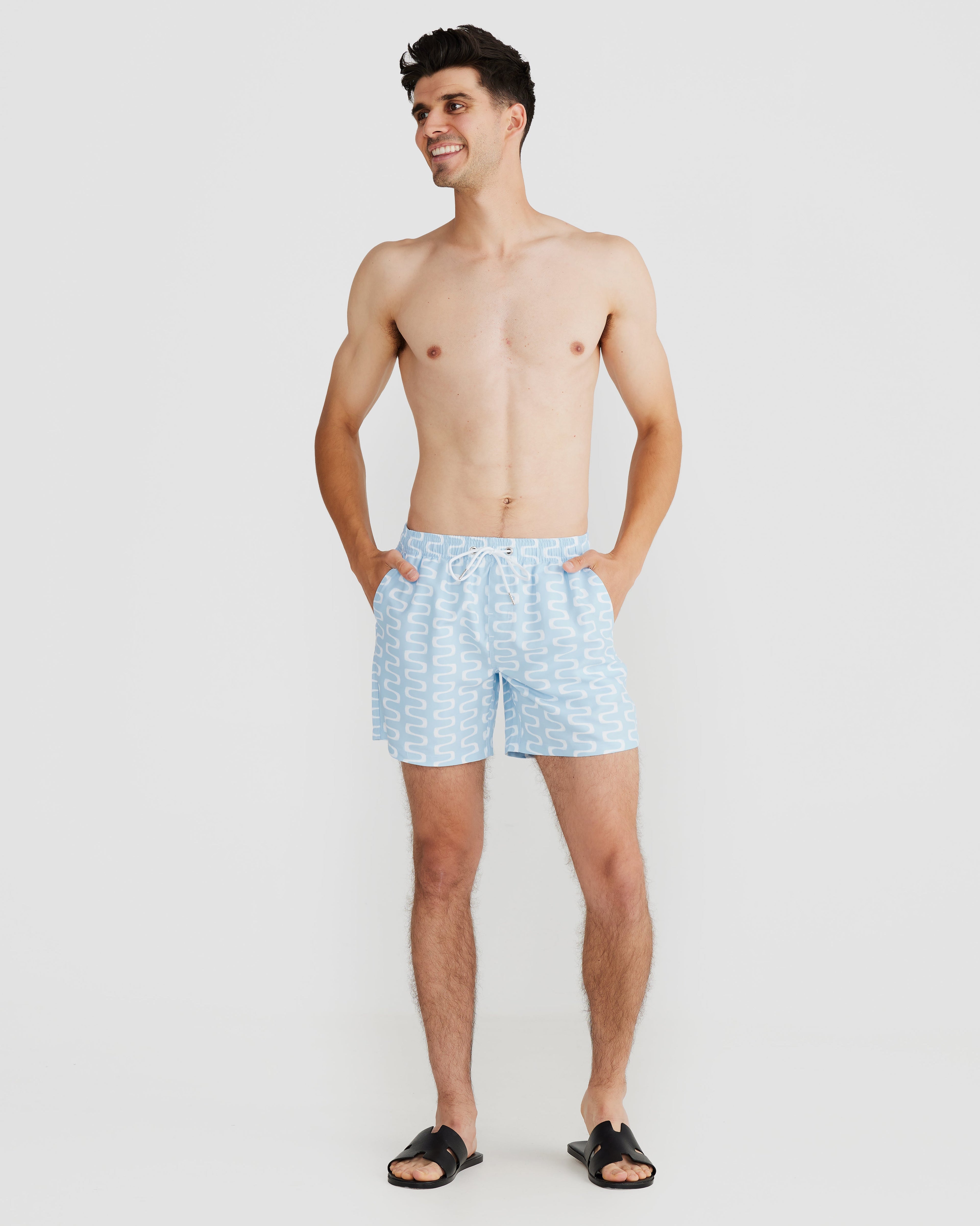 Men's Swim Trunks with Quick-Drying Fabric – Slim Fit Design
