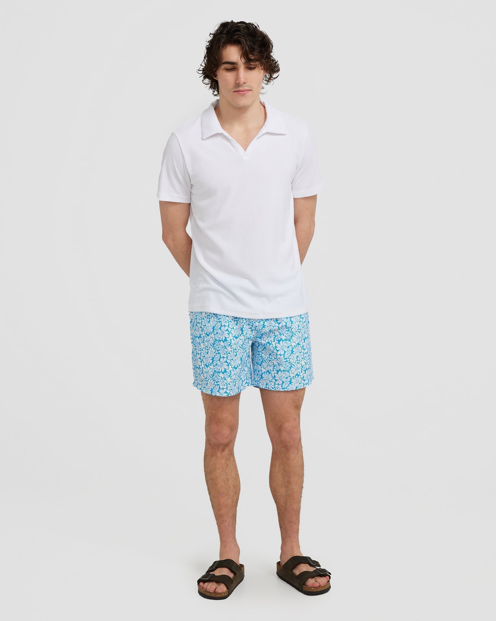 Men's Swim Trunks with Quick-Drying Fabric – Slim Fit Design