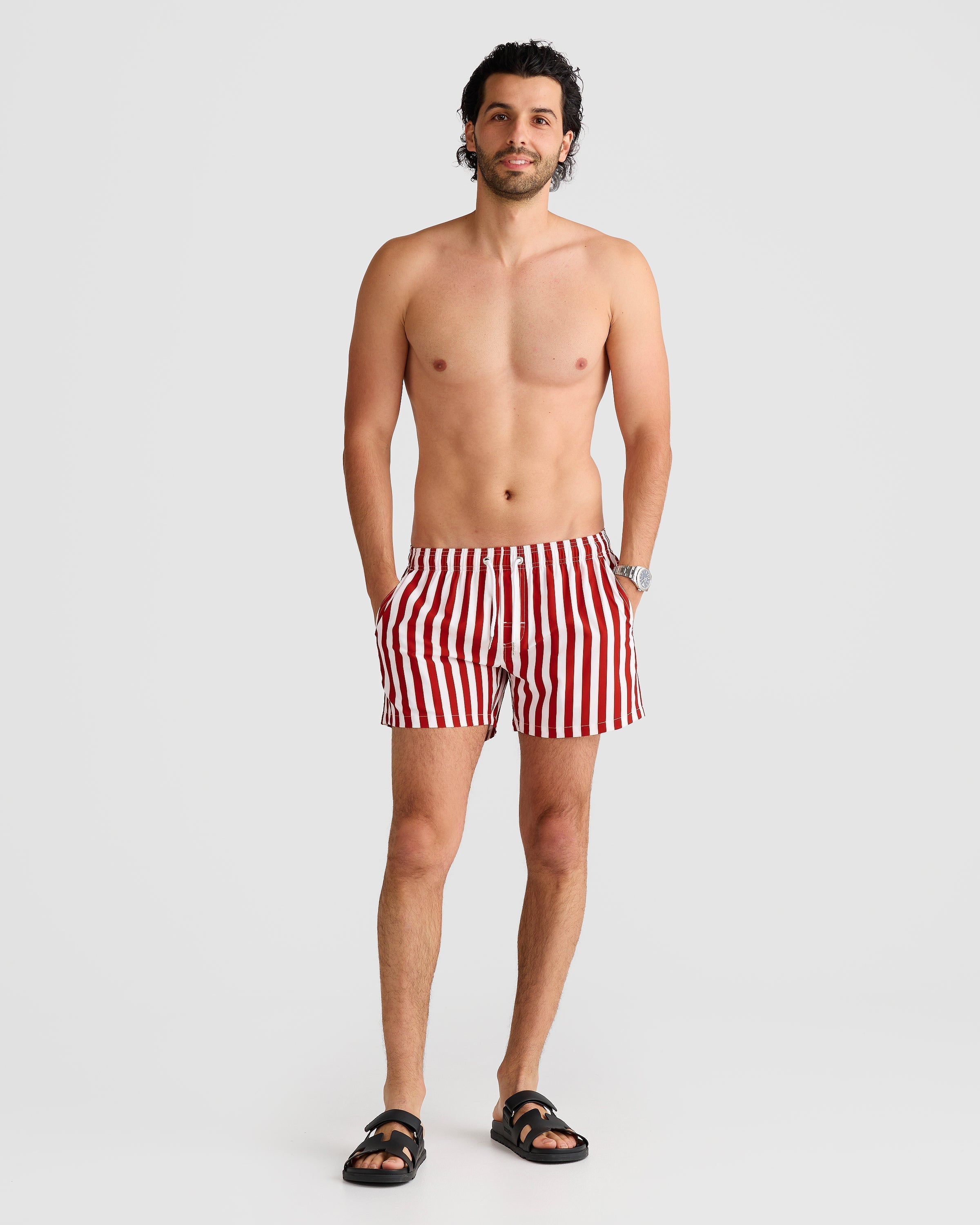 Mens Swim Shorts with Quick-Drying Stretch Fabric – Comfortable