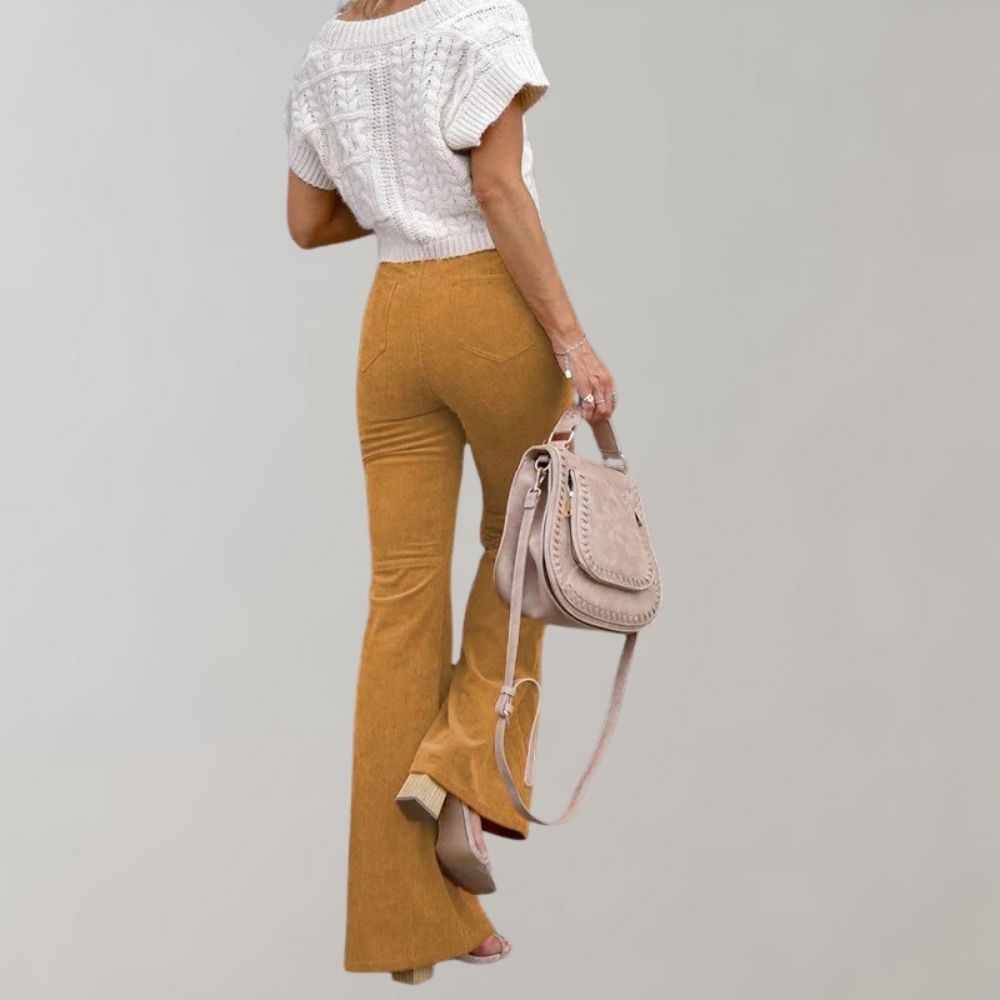 Wide Leg Black Jeans with High-Waist Design Vintage-Inspired